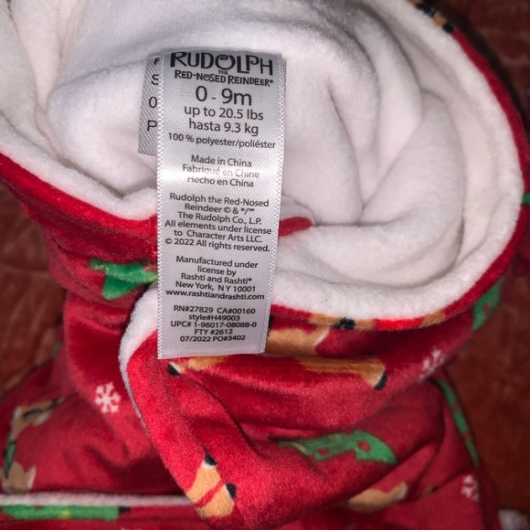 Rudolph Bathrobe for Baby NEW - Picture 5 of 5